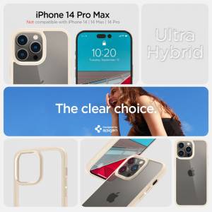 Etui Spigen Ultra Hybrid do Iphone 14 Pro Max Sand Beige