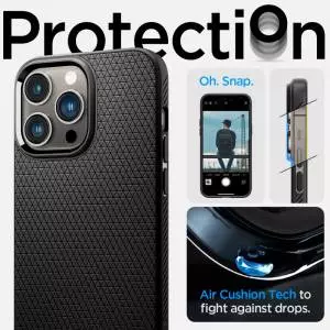 Etui Spigen Liquid Air do Iphone 14 Pro Max Matte Black (W)