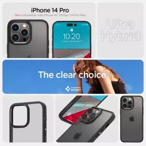 Etui Spigen Ultra Hybrid do Iphone 14 Pro Frost Black