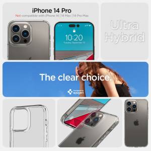Etui Spigen Ultra Hybrid do Iphone 14 Pro Frost Clear
