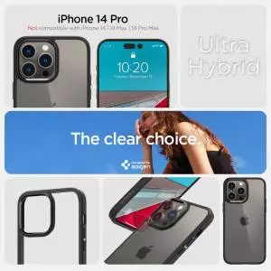 Etui Spigen Ultra Hybrid do Iphone 14 Pro Matte Black