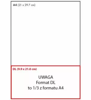 Papier do wydruku recept 1/3 A4 80gr 500 arkuszy