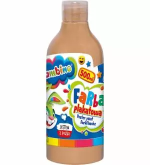 Farba plakatowa w butelce BAMBINO 500 ml. - cielista