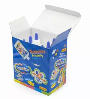 Klej introligatorski BAMBINO butelka 250g - 6 szt display