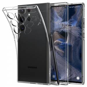 Etui Spigen Liquid Crystal do Galaxy S23 Ultra Crystal Clear