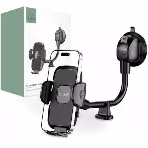 Uchwyt na telefon Tech-protect V3 Universal Long Arm Windshield Dashboard Car Mount Black