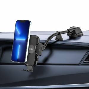 Uchwyt na telefon Tech-protect V3 Universal Long Arm Windshield Dashboard Car Mount Black