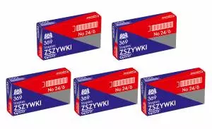 5x zszywki 24/6 1000 szt Grand 369