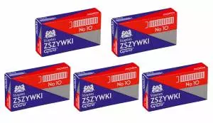 5x Zszywki 10/6 Grand 1000 szt małe