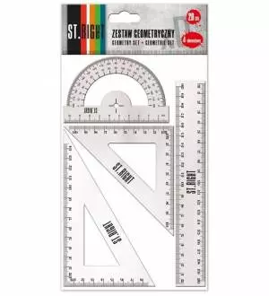 Zestaw geometryczny 4 elementy 20 cm