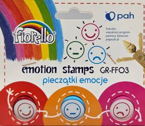 Pieczątki emocje FIORELLO GR-FF03 stempelki kolorowe 3 szt