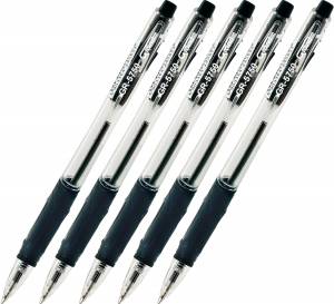 Długopis Grand GR-5750 czarny automatyczny 5 szt
