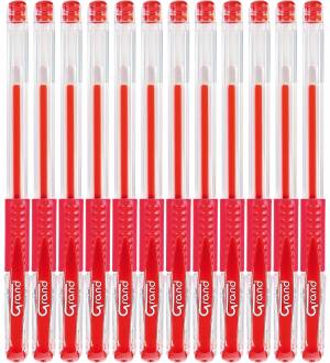 Długopis Grand żelowy GR-101 czerwony 12 szt box