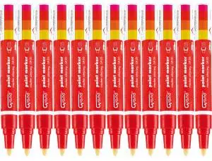 12x Marker olejowy Grand GR-25 czerwony