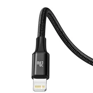 Kabel USB 3w1 Baseus Rapid Series, micro USB / Lightning / USB-C, 20W, 1.5m black