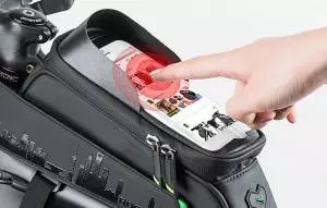 Torba Rowerowa Z Uchwytem Na Telefon Rockbros 029BK Czarna